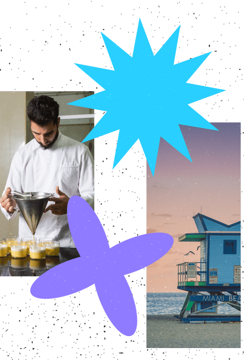 Photos of a Pastry Chef and Miami Beach
